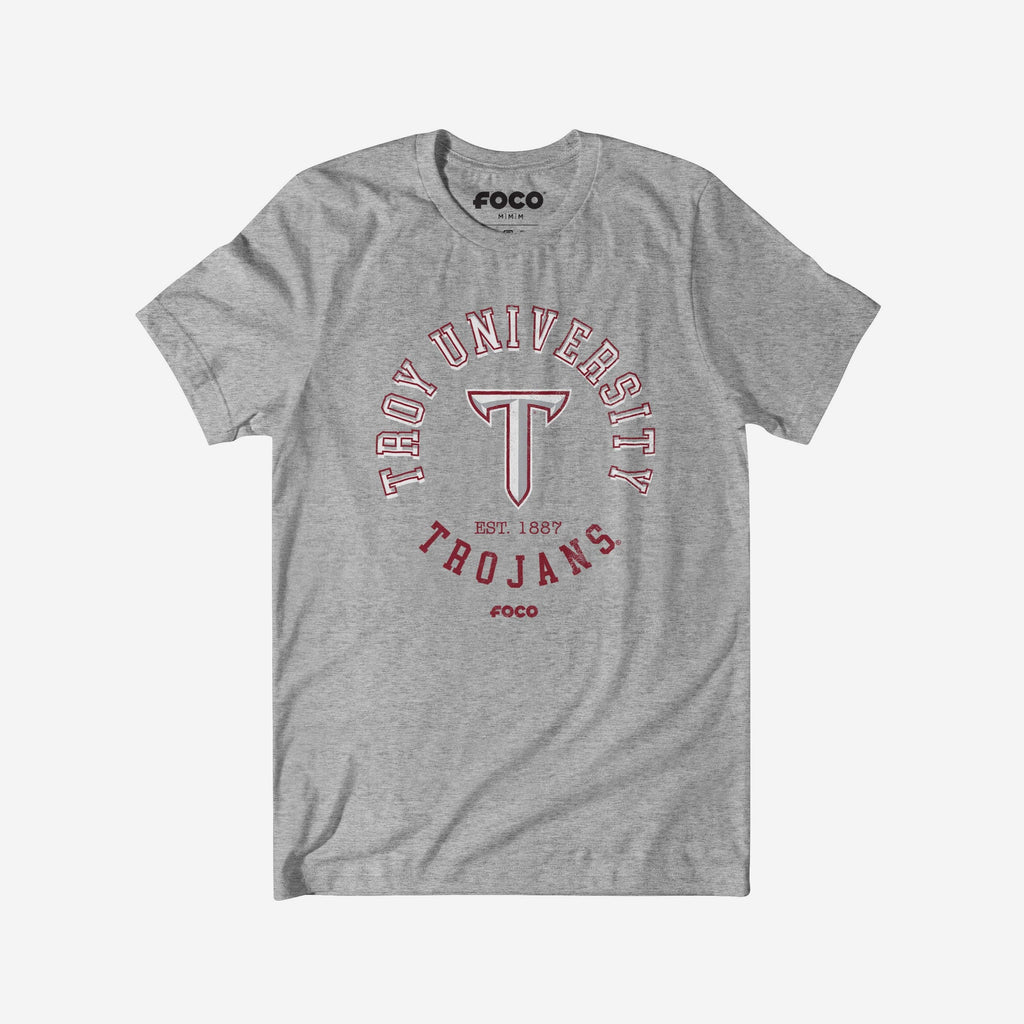 Troy Trojans Circle Vintage T-Shirt FOCO S - FOCO.com