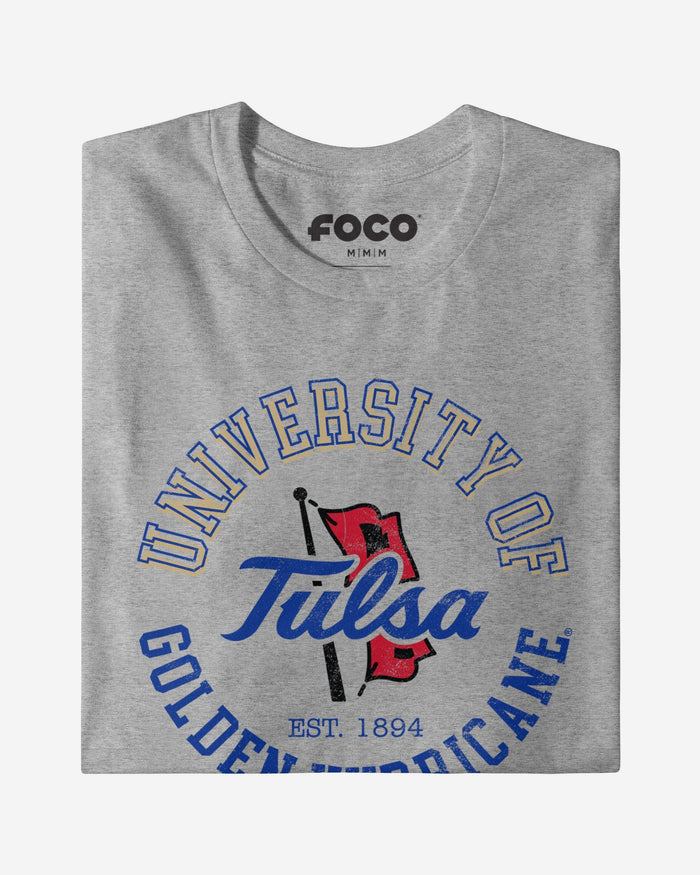 Tulsa Golden Hurricane Circle Vintage T-Shirt FOCO - FOCO.com