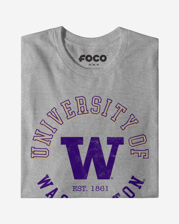 Washington Huskies Circle Vintage T-Shirt FOCO - FOCO.com
