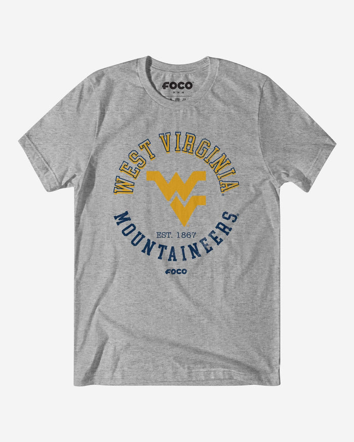 West Virginia Mountaineers Circle Vintage T-Shirt FOCO S - FOCO.com
