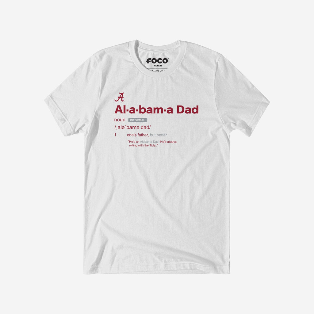Alabama Crimson Tide Dad Definition T-Shirt FOCO S - FOCO.com