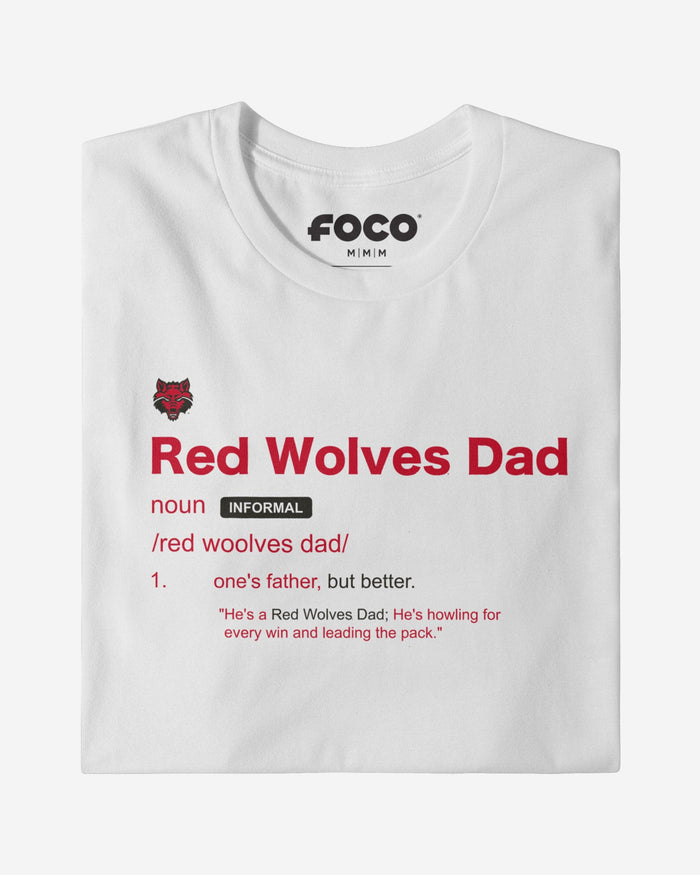 Arkansas State Red Wolves Dad Definition T-Shirt FOCO S - FOCO.com