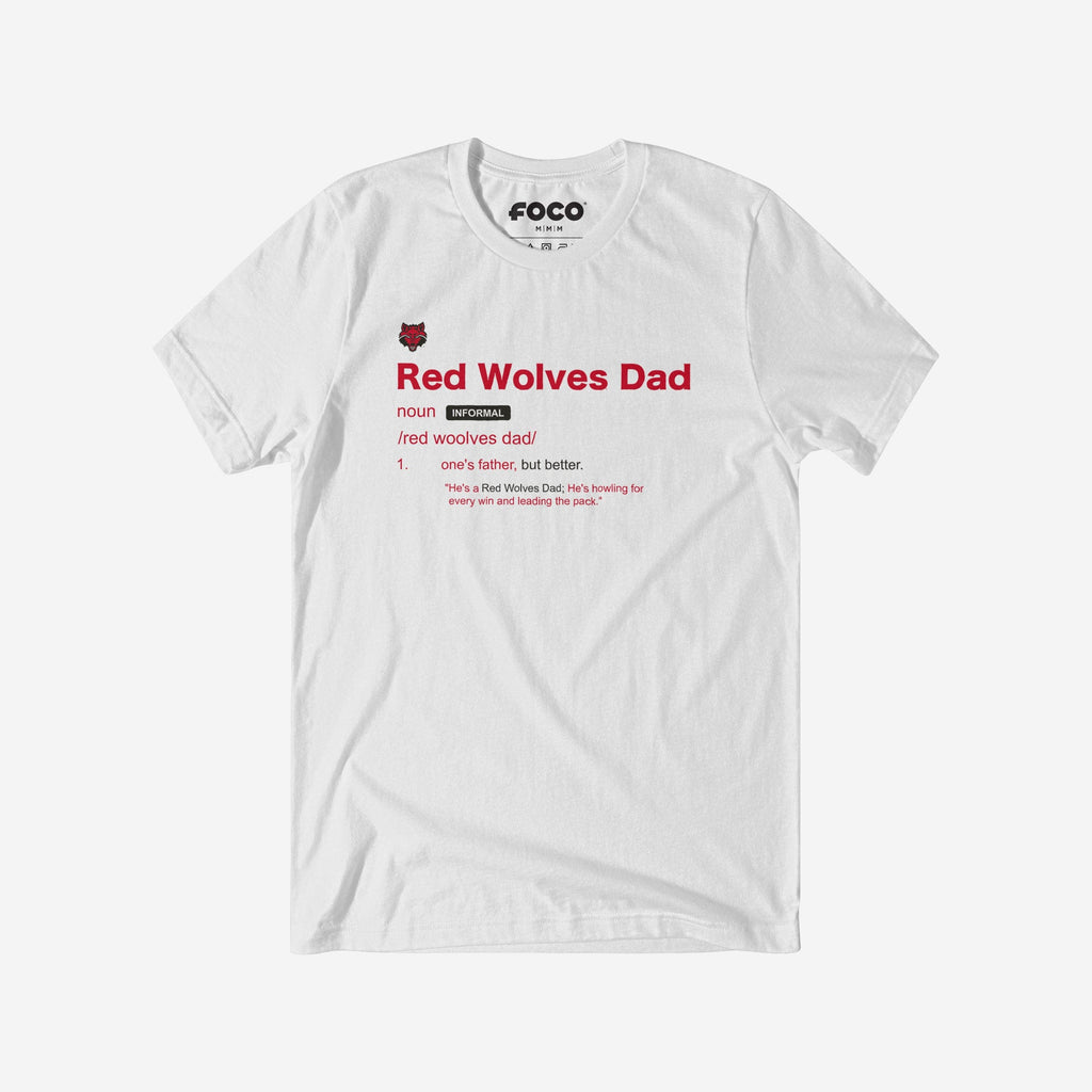 Arkansas State Red Wolves Dad Definition T-Shirt FOCO S - FOCO.com