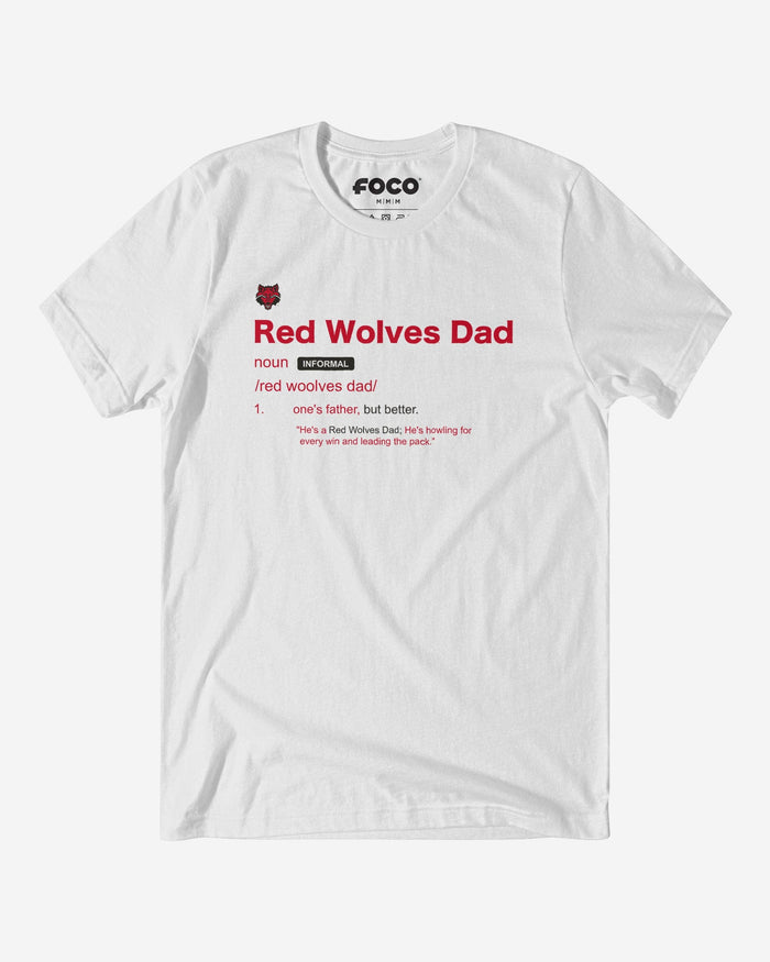 Arkansas State Red Wolves Dad Definition T-Shirt FOCO S - FOCO.com
