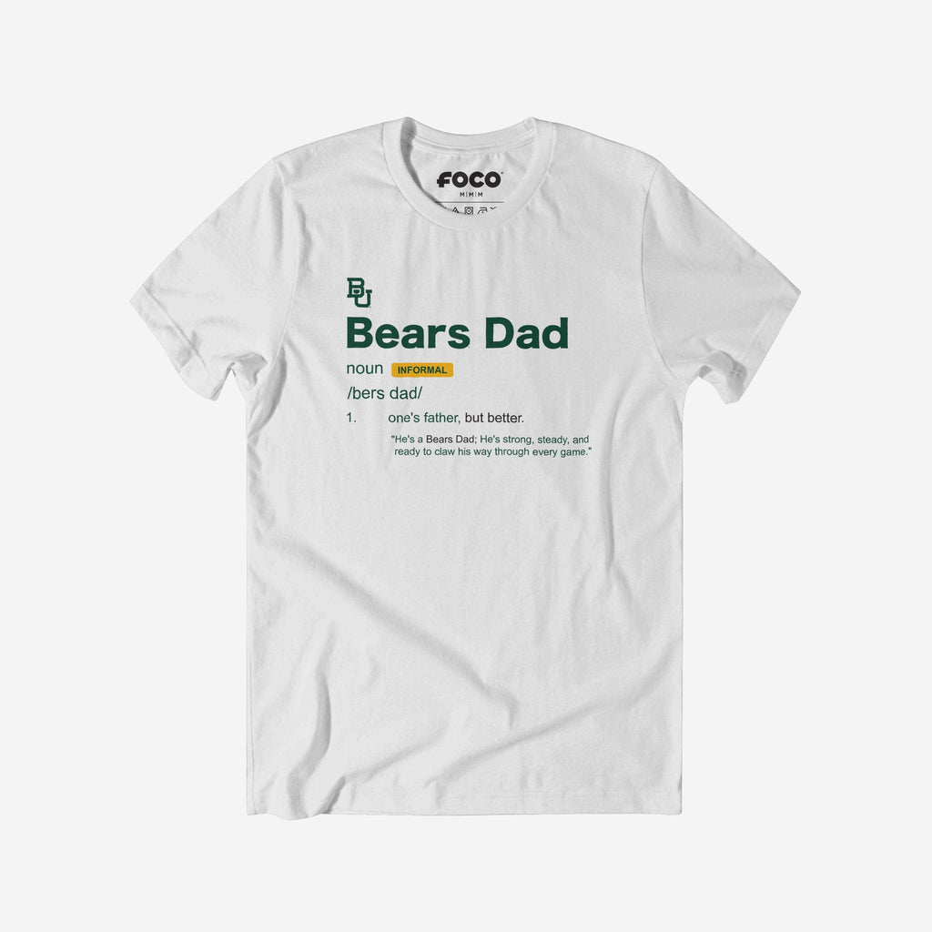 Baylor Bears Dad Definition T-Shirt FOCO S - FOCO.com