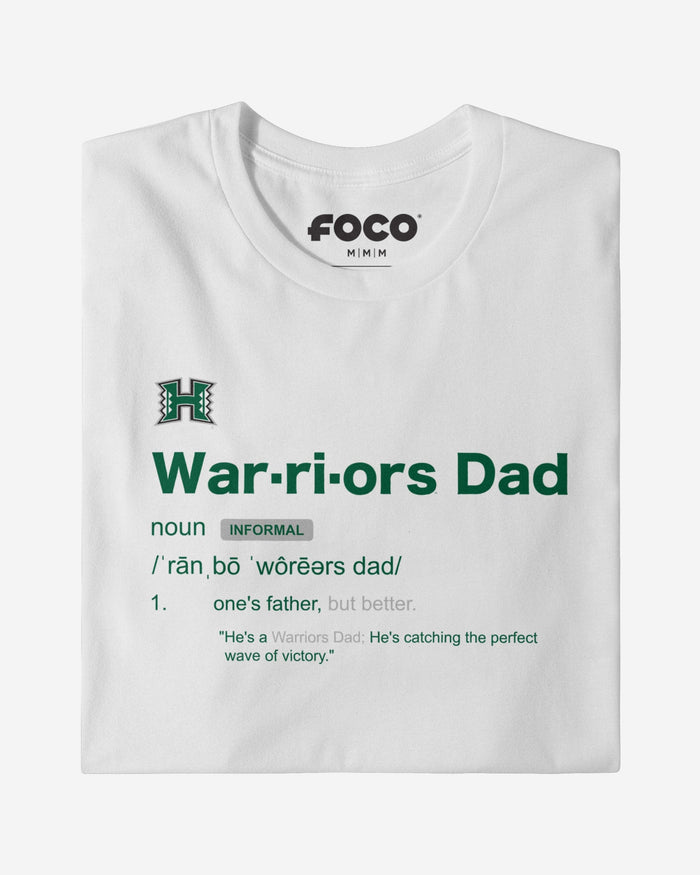 Hawaii Rainbow Warriors Dad Definition T-Shirt FOCO S - FOCO.com