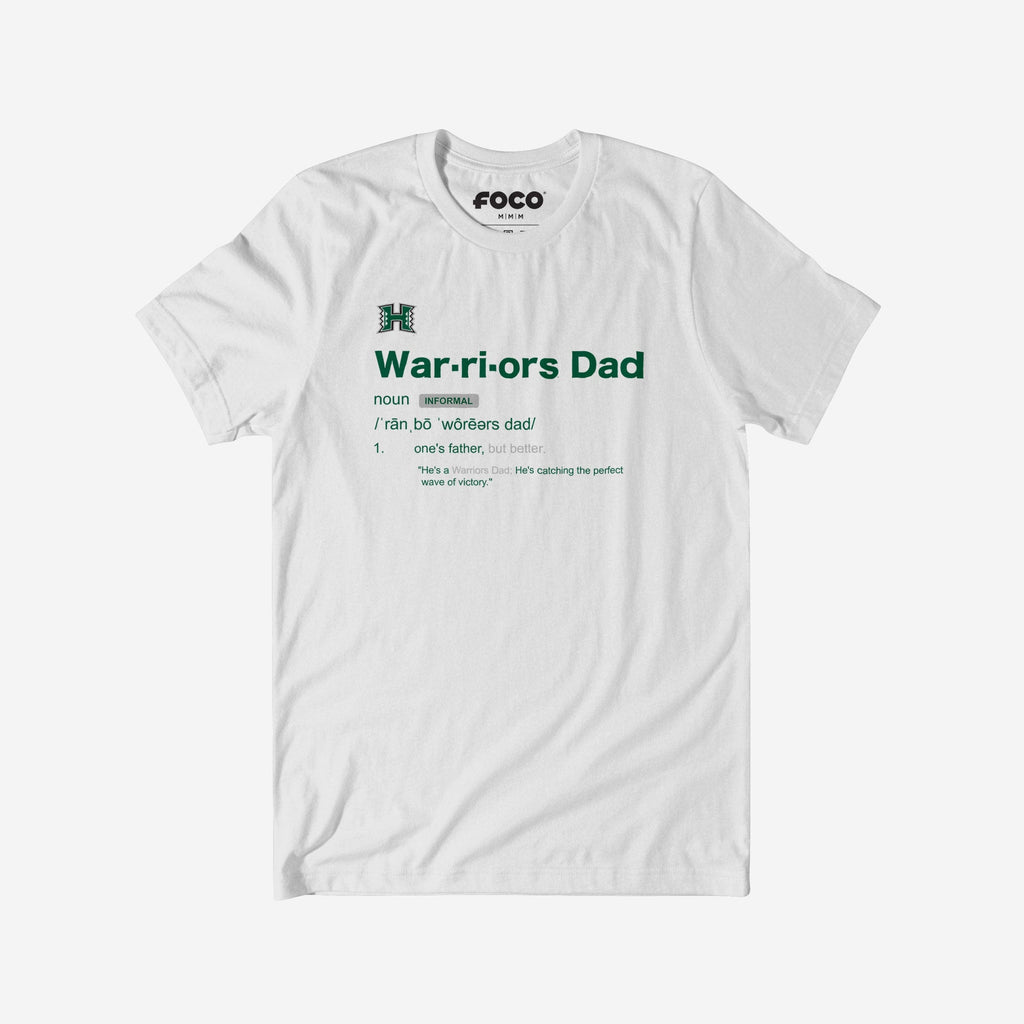 Hawaii Rainbow Warriors Dad Definition T-Shirt FOCO S - FOCO.com