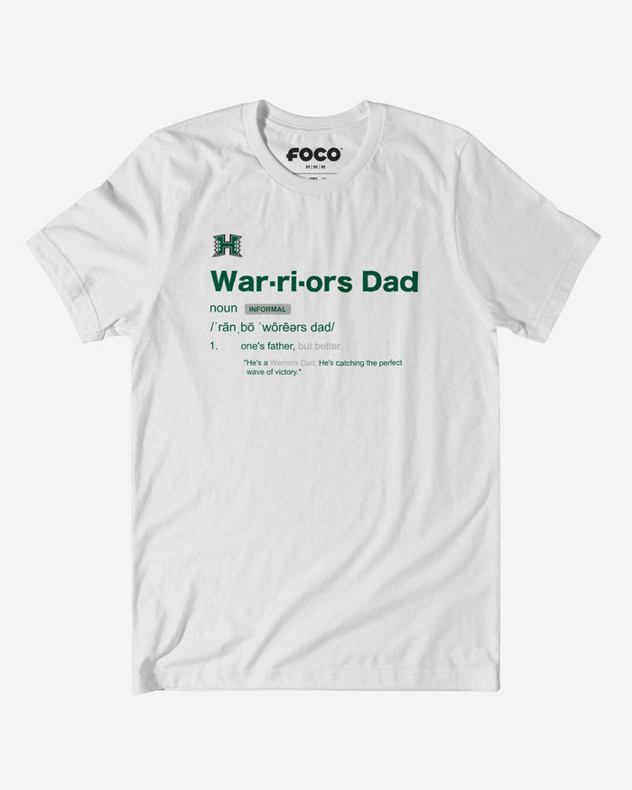 Hawaii Rainbow Warriors Dad Definition T-Shirt FOCO S - FOCO.com