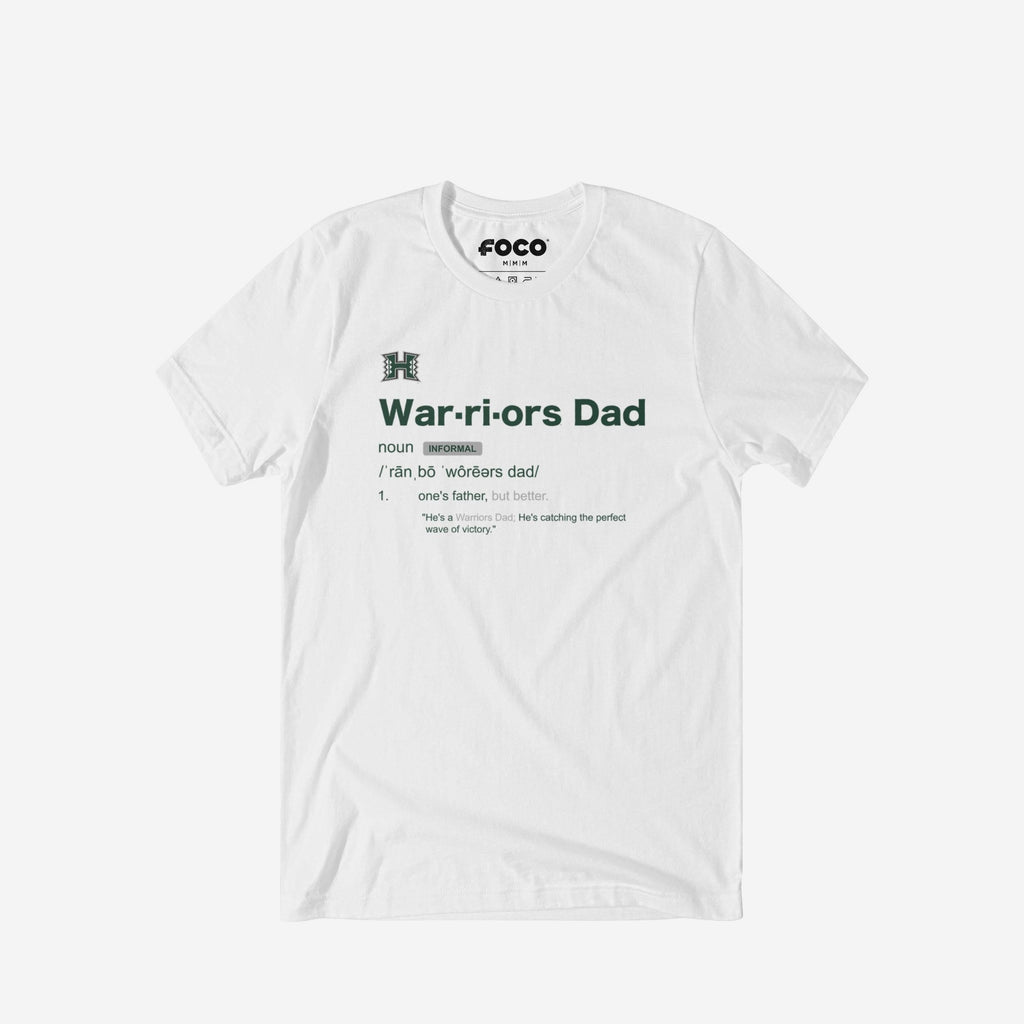 Hawaii Rainbow Warriors Dad Definition T-Shirt FOCO S - FOCO.com