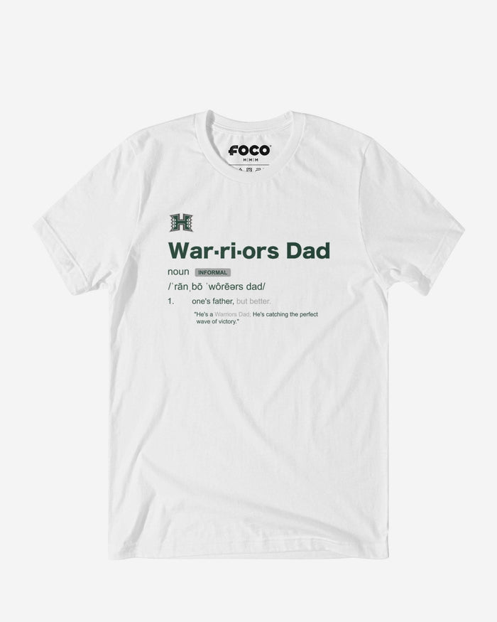 Hawaii Rainbow Warriors Dad Definition T-Shirt FOCO S - FOCO.com