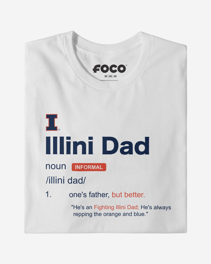 Illinois Fighting Illini Dad Definition T-Shirt FOCO S - FOCO.com