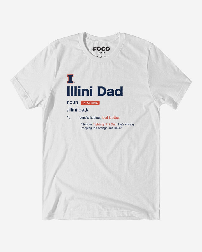 Illinois Fighting Illini Dad Definition T-Shirt FOCO S - FOCO.com