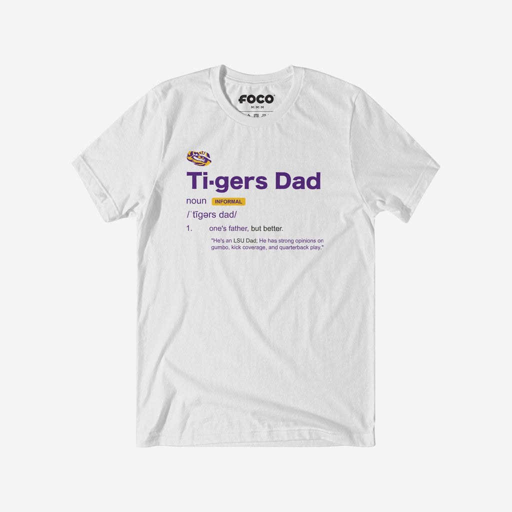 LSU Tigers Dad Definition T-Shirt FOCO S - FOCO.com