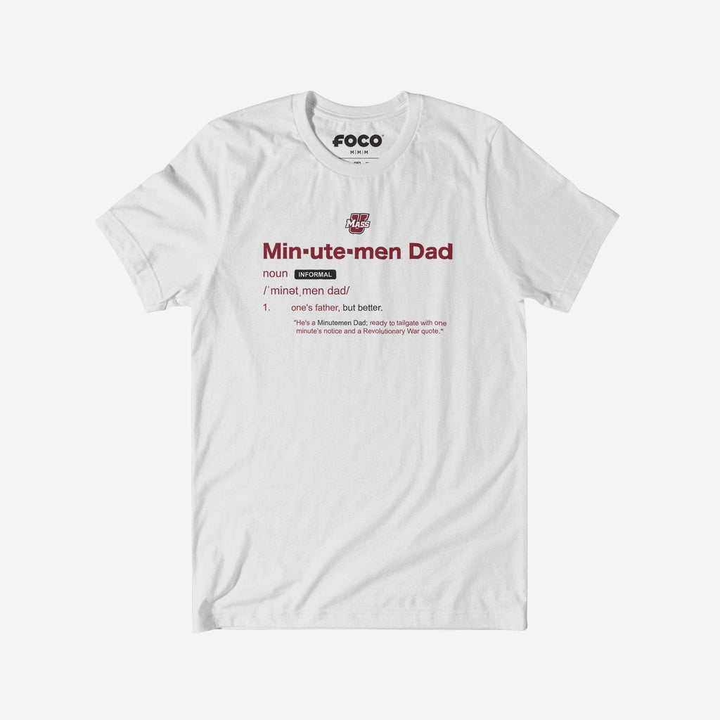 UMass Minutemen Dad Definition T-Shirt FOCO S - FOCO.com