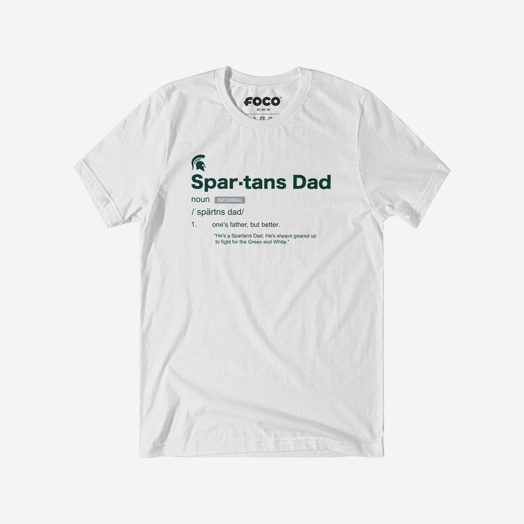 Michigan State Spartans Dad Definition T-Shirt FOCO S - FOCO.com