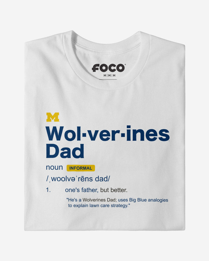 Michigan Wolverines Dad Definition T-Shirt FOCO S - FOCO.com