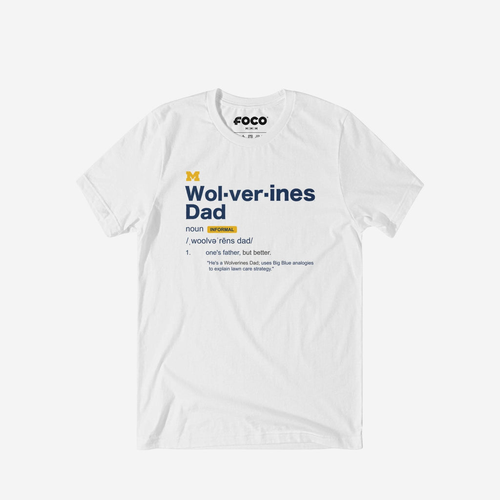 Michigan Wolverines Dad Definition T-Shirt FOCO S - FOCO.com