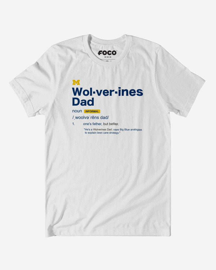 Michigan Wolverines Dad Definition T-Shirt FOCO S - FOCO.com