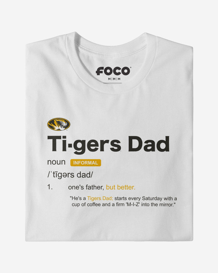 Missouri Tigers Dad Definition T-Shirt FOCO S - FOCO.com