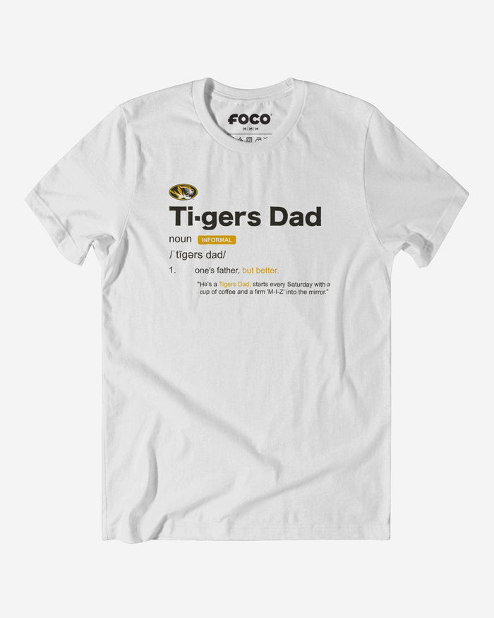 Missouri Tigers Dad Definition T-Shirt FOCO S - FOCO.com