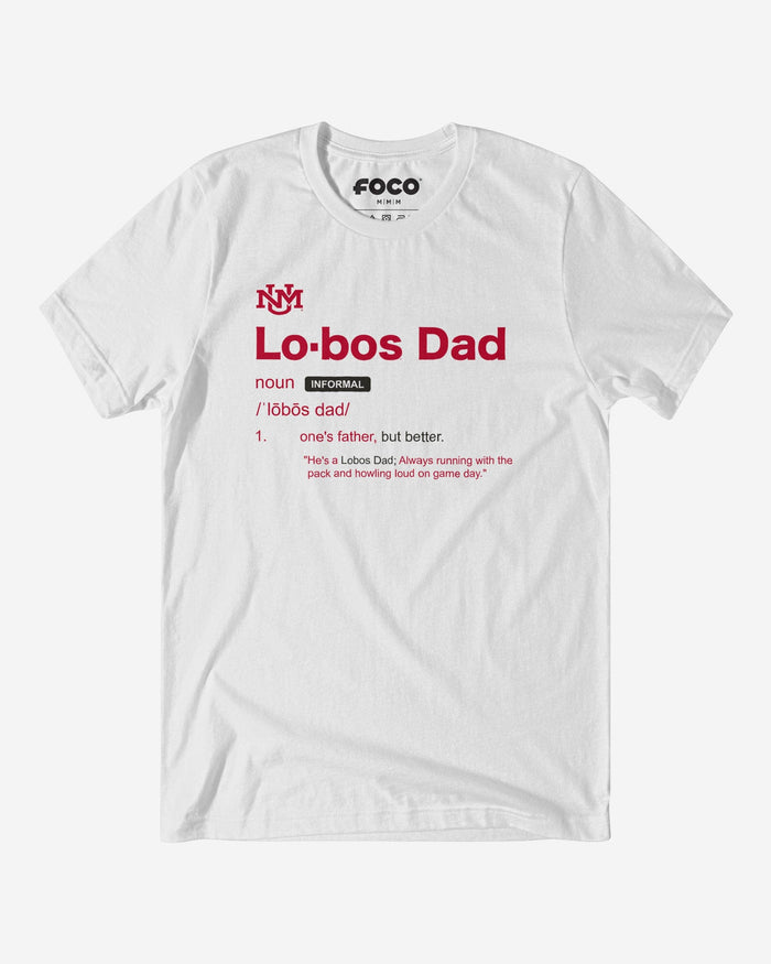 New Mexico Lobos Dad Definition T-Shirt FOCO S - FOCO.com