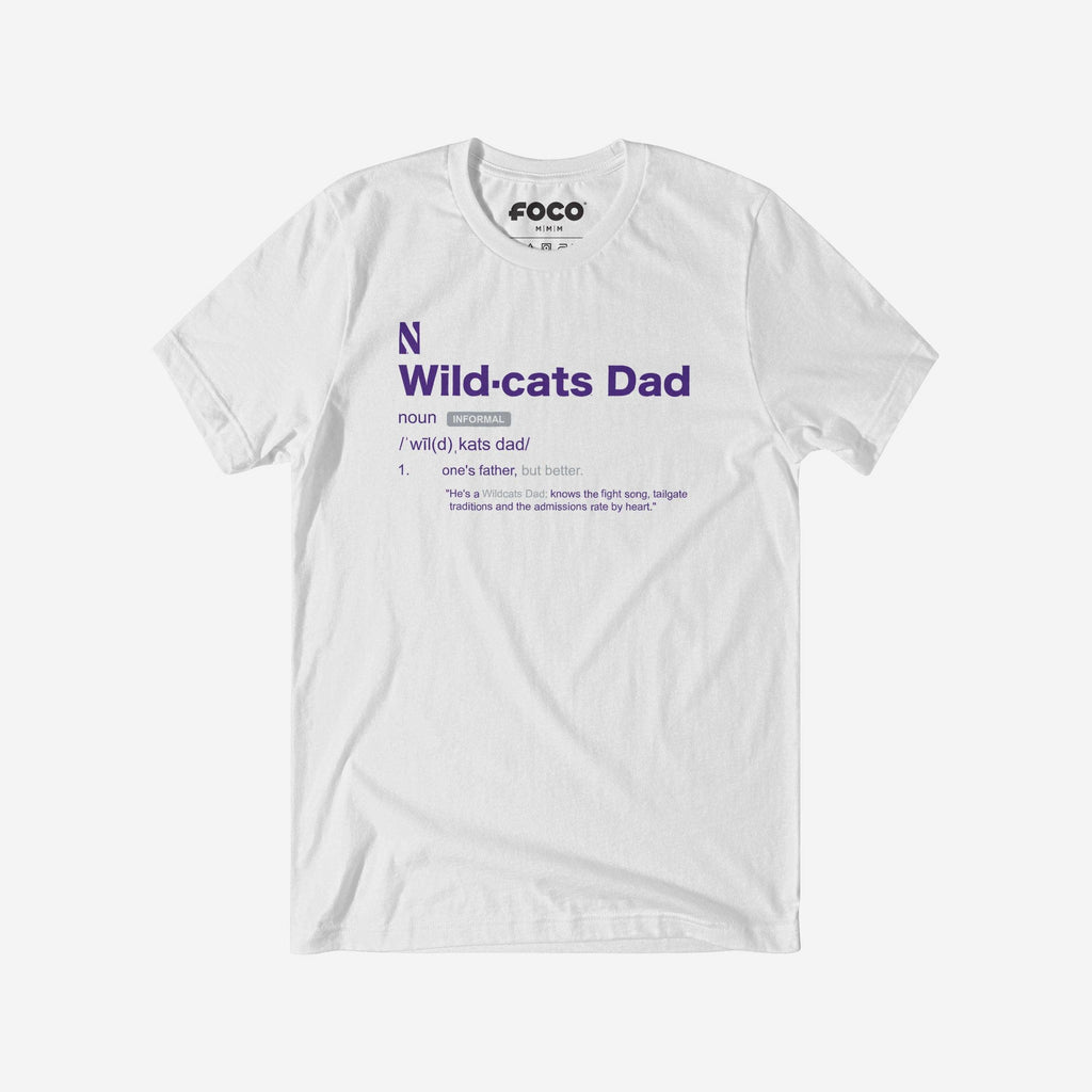 Northwestern Wildcats Dad Definition T-Shirt FOCO S - FOCO.com