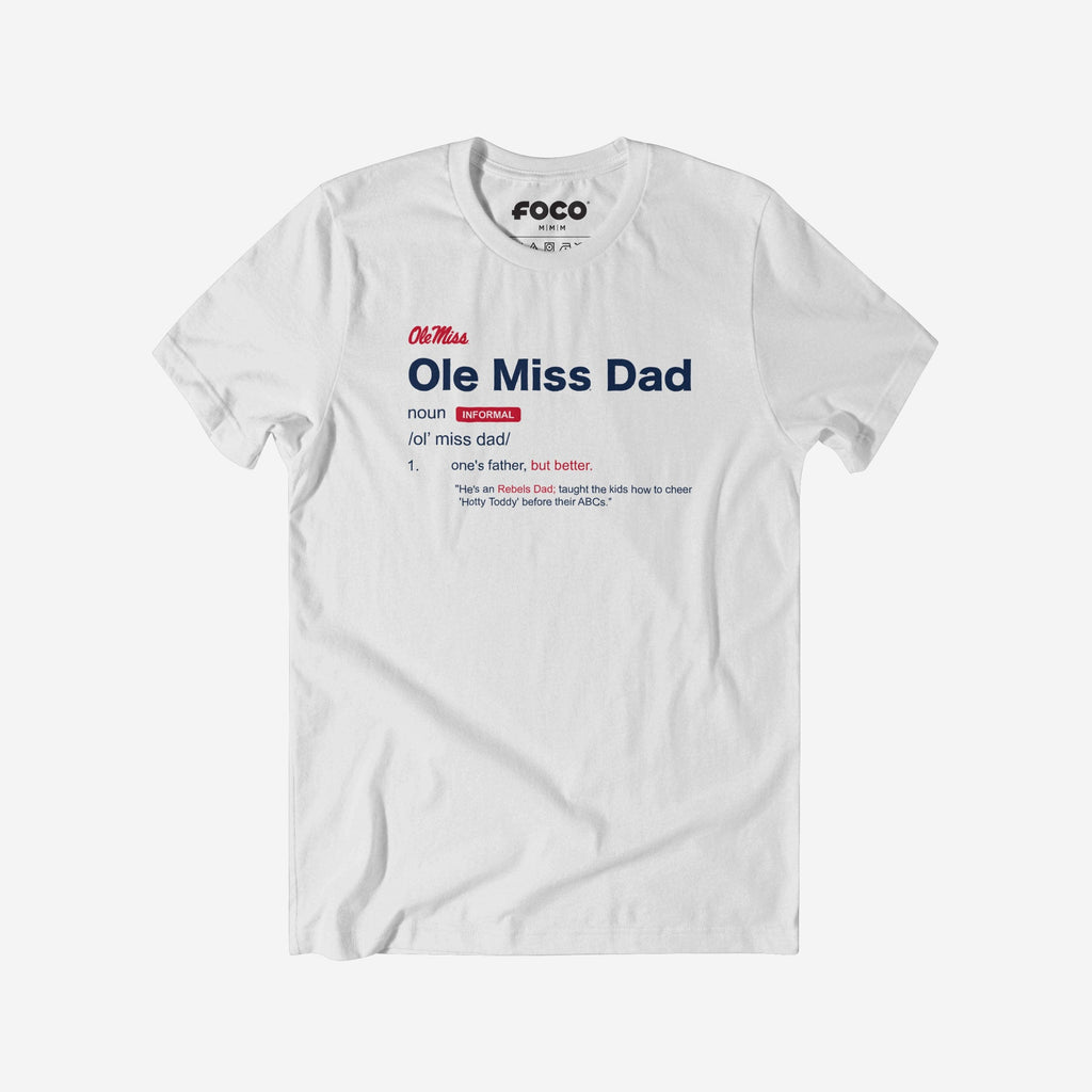 Ole Miss Rebels Dad Definition T-Shirt FOCO S - FOCO.com