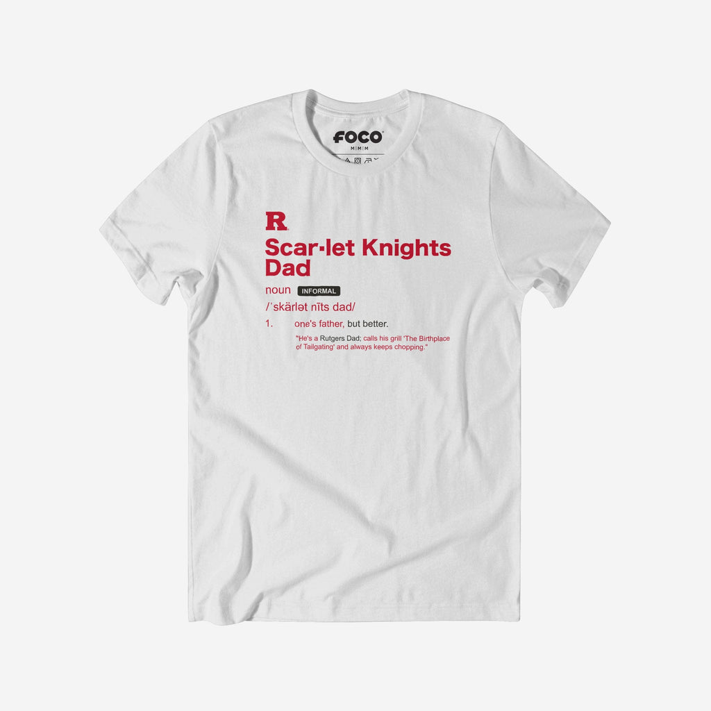 Rutgers Scarlet Knights Dad Definition T-Shirt FOCO S - FOCO.com