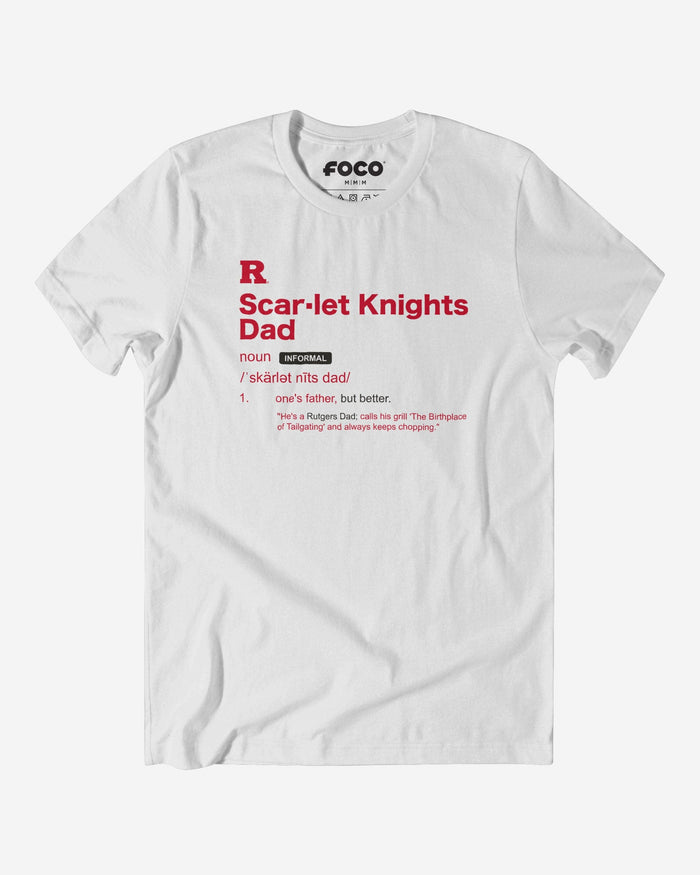 Rutgers Scarlet Knights Dad Definition T-Shirt FOCO S - FOCO.com