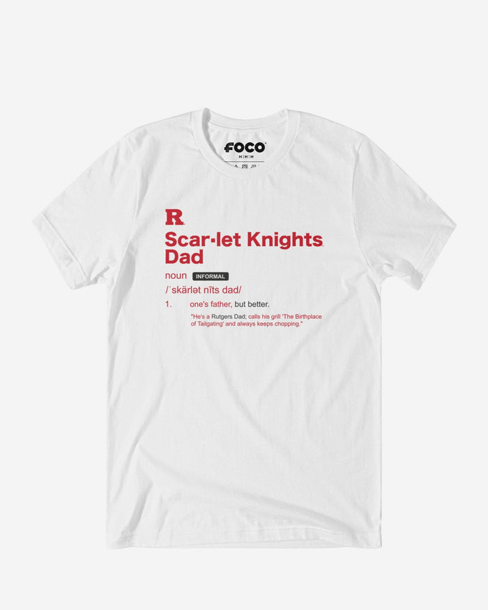 Rutgers Scarlet Knights Dad Definition T-Shirt FOCO S - FOCO.com