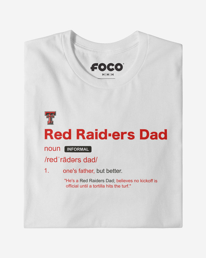 Texas Tech Red Raiders Dad Definition T-Shirt FOCO S - FOCO.com