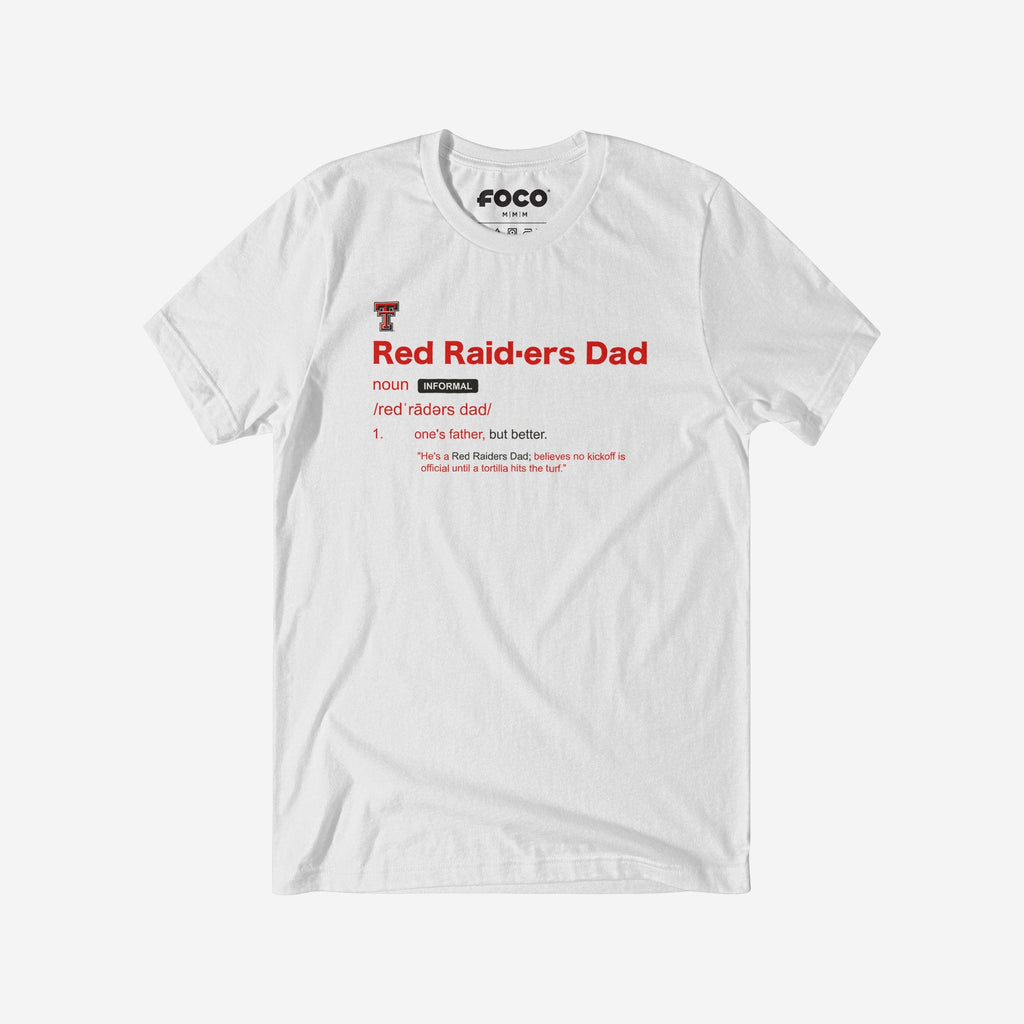 Texas Tech Red Raiders Dad Definition T-Shirt FOCO S - FOCO.com