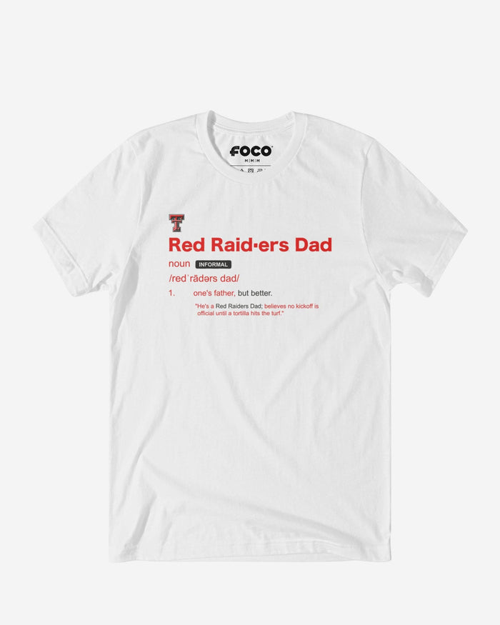 Texas Tech Red Raiders Dad Definition T-Shirt FOCO S - FOCO.com