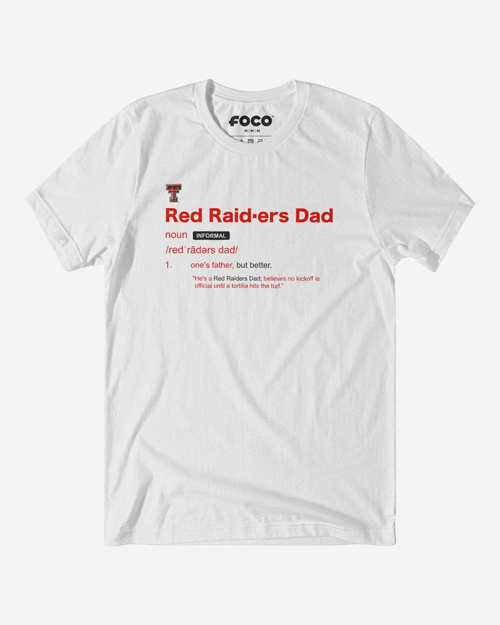 Texas Tech Red Raiders Dad Definition T-Shirt FOCO S - FOCO.com