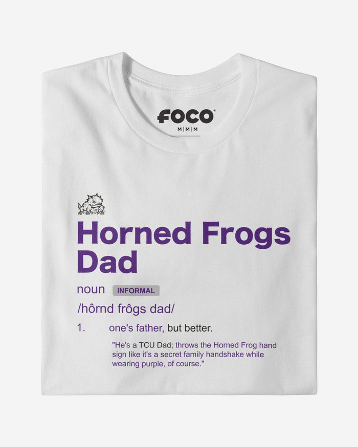 TCU Horned Frogs Dad Definition T-Shirt FOCO S - FOCO.com