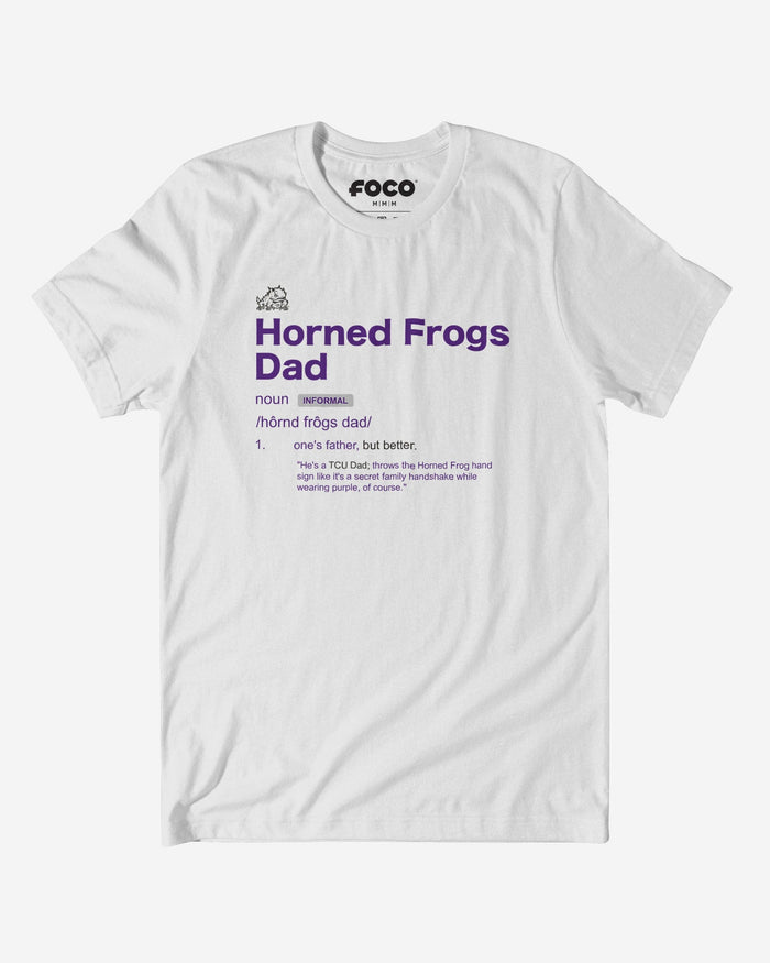 TCU Horned Frogs Dad Definition T-Shirt FOCO S - FOCO.com