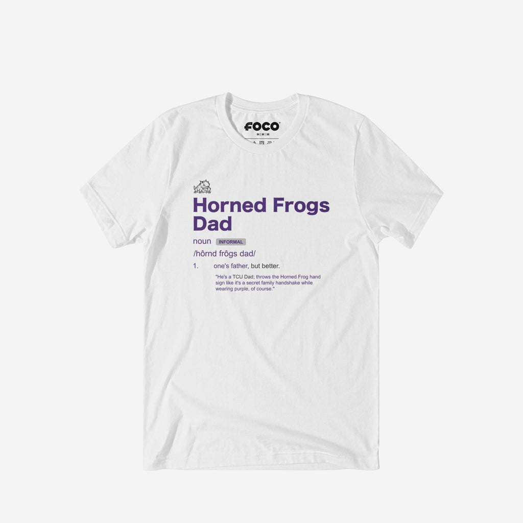 TCU Horned Frogs Dad Definition T-Shirt FOCO S - FOCO.com