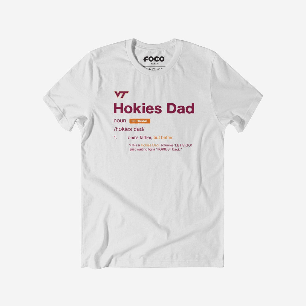 Virginia Tech Hokies Dad Definition T-Shirt FOCO S - FOCO.com