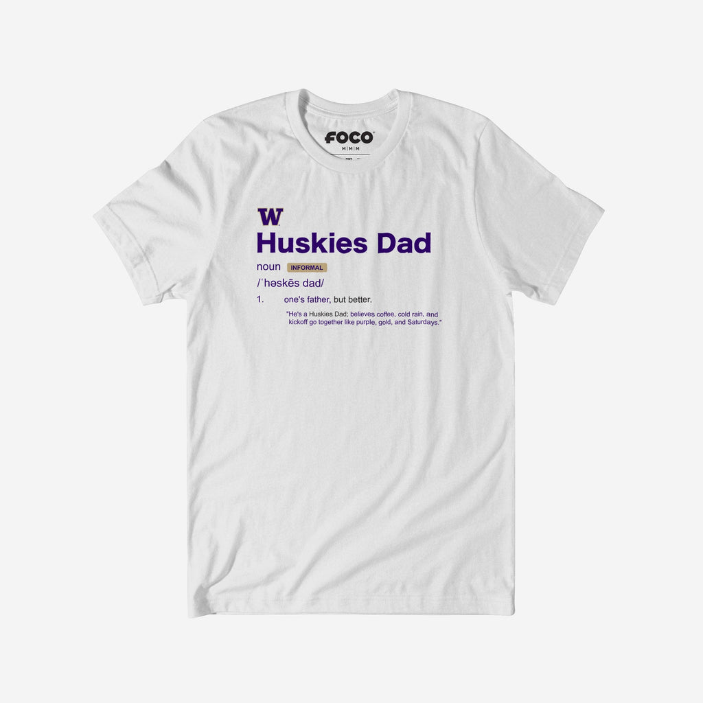 Washington Huskies Dad Definition T-Shirt FOCO S - FOCO.com