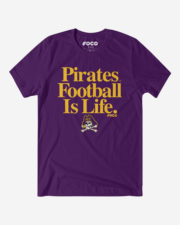 East Carolina Pirates Football is Life T-Shirt FOCO S - FOCO.com