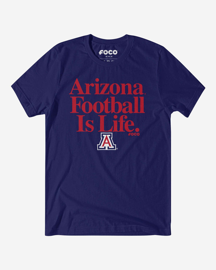 Arizona Wildcats Football is Life T-Shirt FOCO S - FOCO.com