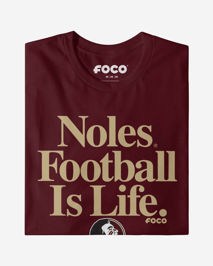 Florida State Seminoles Football is Life T-Shirt FOCO - FOCO.com