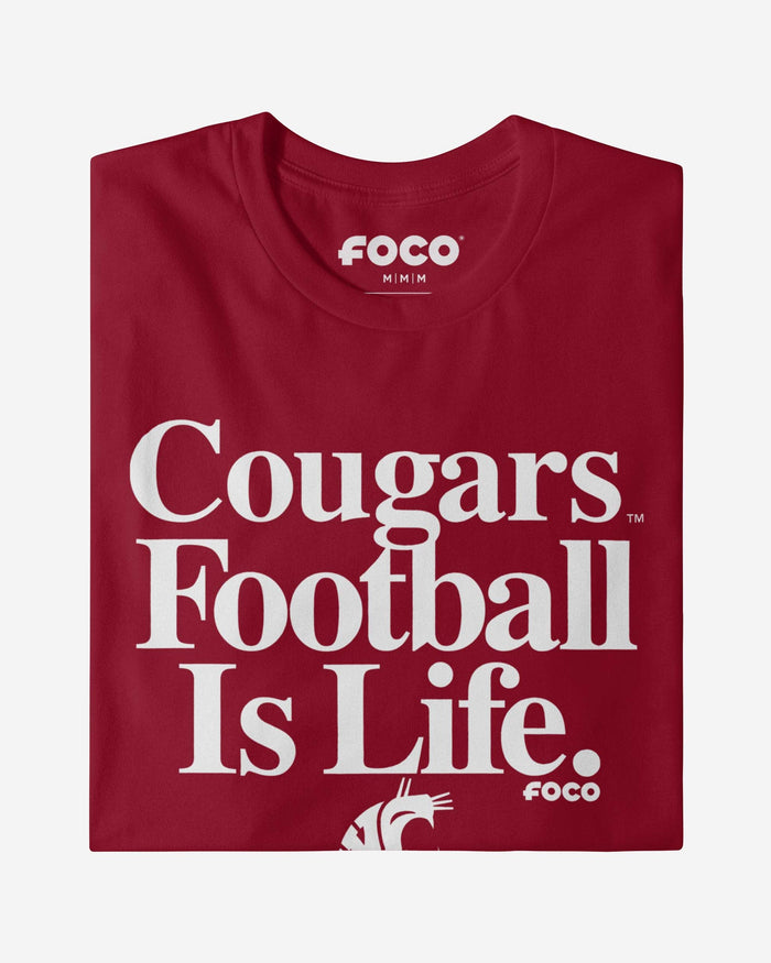 Washington State Cougars Football is Life T-Shirt FOCO - FOCO.com
