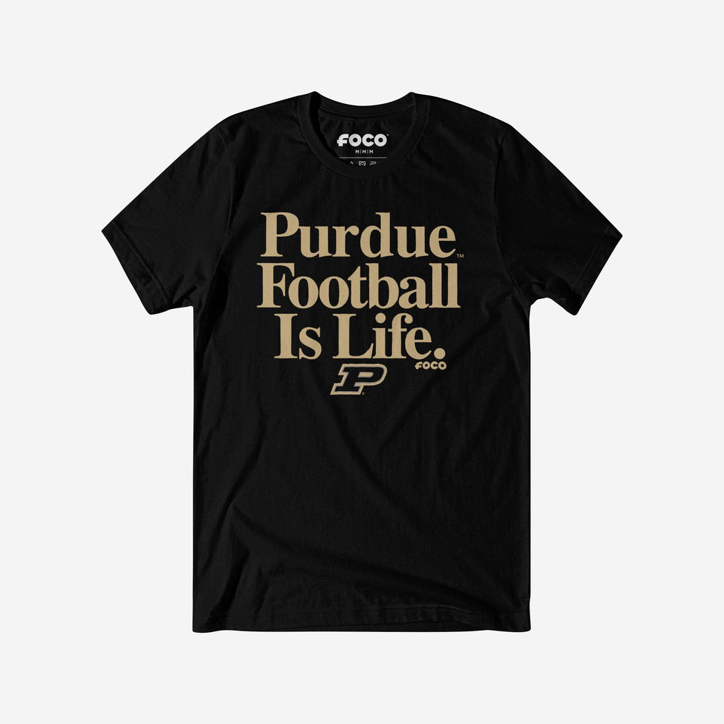 Purdue Boilermakers Football is Life T-Shirt FOCO S - FOCO.com