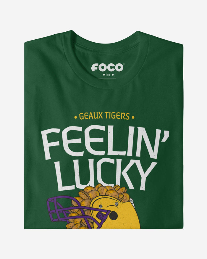 LSU Tigers Feelin Lucky Helmet T-Shirt FOCO - FOCO.com