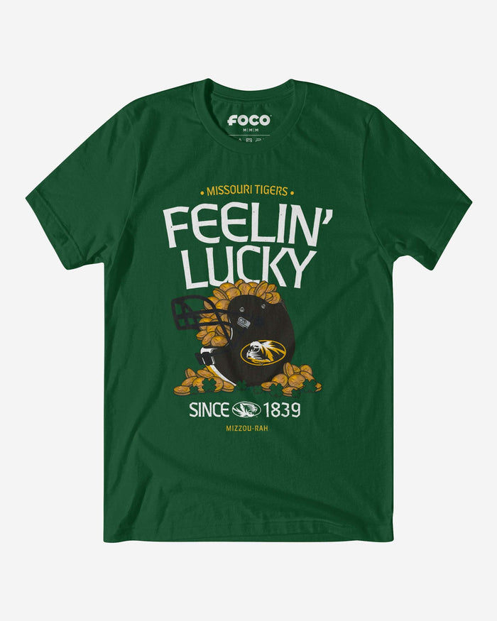 Missouri Tigers Feelin Lucky Helmet T-Shirt FOCO - FOCO.com