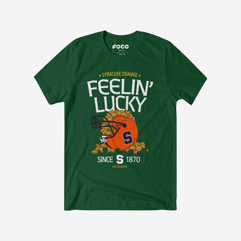 Syracuse Orange Feelin Lucky Helmet T-Shirt FOCO - FOCO.com