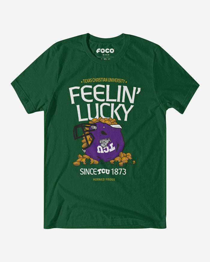 TCU Horned Frogs Feelin Lucky Helmet T-Shirt FOCO - FOCO.com