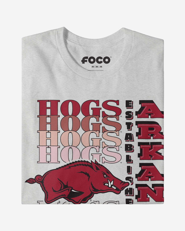 Arkansas Razorbacks Gradient Wordmark T-Shirt FOCO - FOCO.com