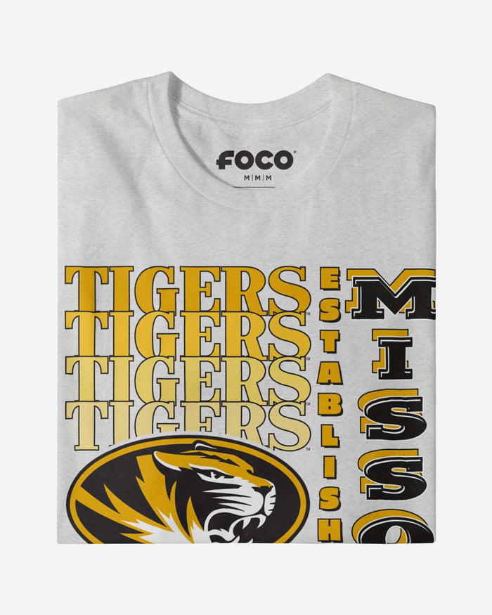 Missouri Tigers Gradient Wordmark T-Shirt FOCO - FOCO.com